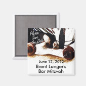 Gelieve te bewaren de Bar Mitzvah Magnet van de Da (Voorkant / Achterkant)