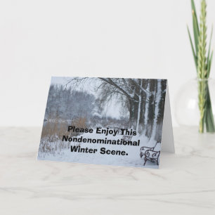 Gelieve te genieten van Deze Scène van de Winter Feestdagen Kaart