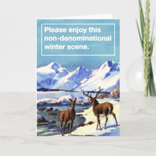 Gelieve te genieten van Deze Scène van de Winter Feestdagen Kaart (Voorkant)