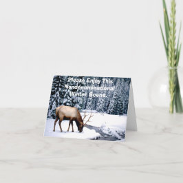 Gelieve te genieten van Deze Scène van de Winter Feestdagen Kaart