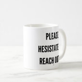 Gelieve te hopen om uit te komen koffiemok (Voorkant rechts)