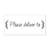 Gelieve te leveren aan kalligrafie rubberstempel (Afrduk)