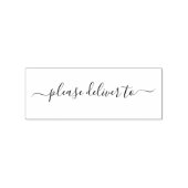 Gelieve te leveren aan kalligrafie rubberstempel (Afrduk)