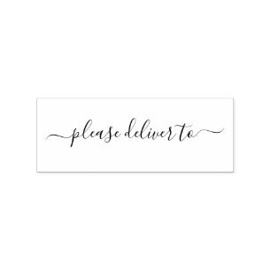 Gelieve te leveren aan kalligrafie rubberstempel