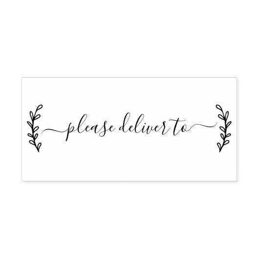 Gelieve te leveren aan kalligrafirubberzegel rubberstempel (Afrduk)