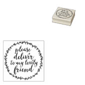 Gelieve te leveren aan mijn Mooie Vriend Envelopku Rubberstempel (Gestempeld)