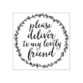 Gelieve te leveren aan mijn Mooie Vriend Envelopku Rubberstempel (Afrduk)