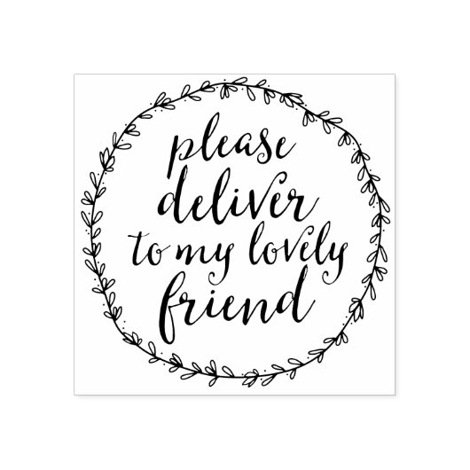 Gelieve te leveren aan mijn Mooie Vriend Envelopku Rubberstempel (Afrduk)