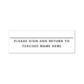 Gelieve te ondertekenen en terug te keren naar de zelfinktende stempel (Design)