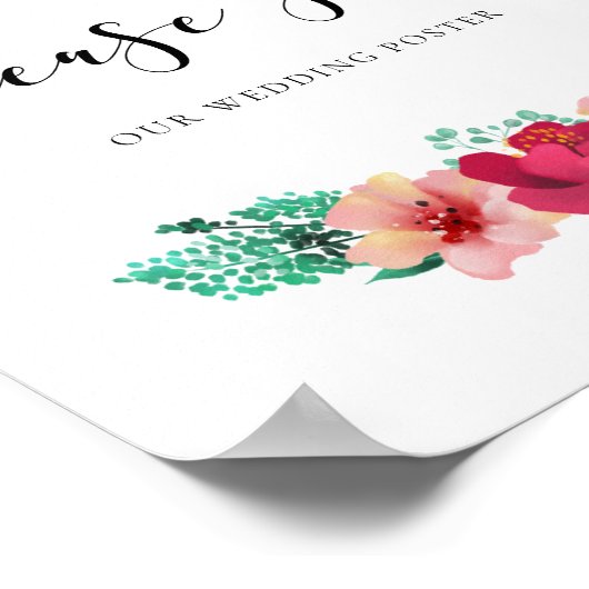 Gelieve te ondertekenen - het Florence ontwerp van Poster (Hoek)