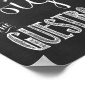 Gelieve te ondertekenen het Teken van het Chalkboa Poster (Hoek)