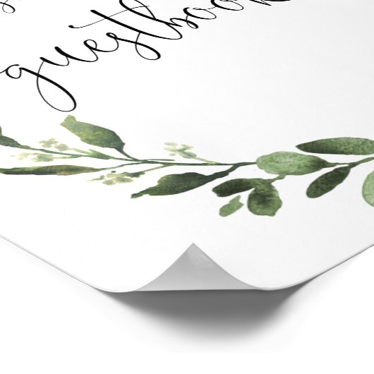 Gelieve te ondertekenen ons baby shower van de her poster (Hoek)