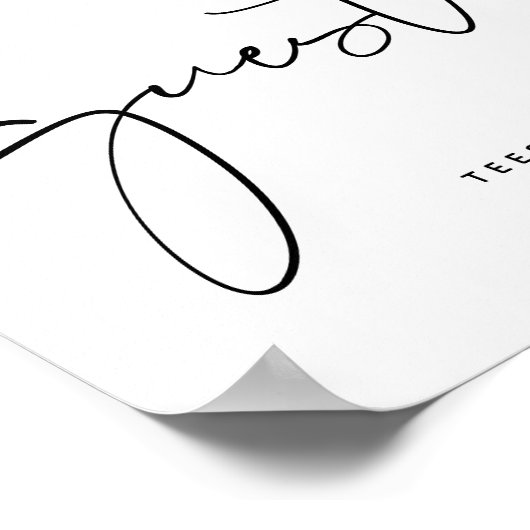 Gelieve te ondertekenen ons gastenboek, het teken  poster (Hoek)