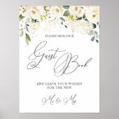 Gelieve te ondertekenen ons Witte Rozen Poster van (Voorkant)