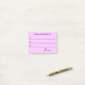 Gelieve Te onthouden Uw Tekst Post-it® Notes (Op bureau)
