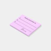 Gelieve Te onthouden Uw Tekst Post-it® Notes (Schuin)