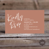 Gelieve te reageren Moderne Minimalistische Trouw  Informatiekaartje