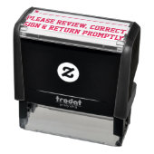 "Gelieve te Reviewen, te verbeteren, snel te onder Zelfinktende Stempel (Product)