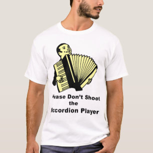 Gelieve te sluiten niet de Speler van de Harmonika T-shirt