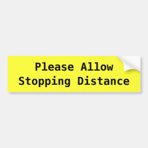 Gelieve te staan het Stoppen Bumpersticker van de