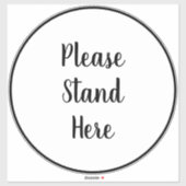 Gelieve te staan hier manuscript Grote Cirkel van Sticker (Vel)