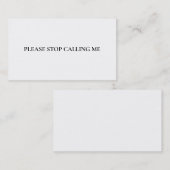 Gelieve te stoppen met Introvert praten om grappig Visitekaartje (Voorkant / Achterkant)