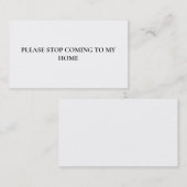 Gelieve te stoppen met Introvert praten om grappig Visitekaartje (Voorkant / Achterkant)