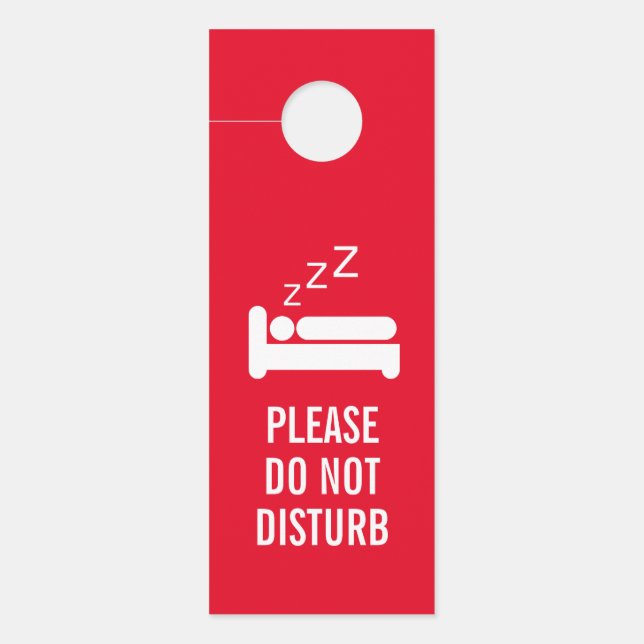 Gelieve te storen niet & de dienst mijn ruimte gro deurhanger (Voorkant)