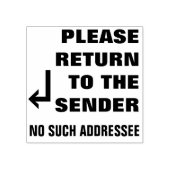 "GELIEVE TE TERUGKEREN AAN DE VERZENDER" "GEEN DER RUBBERSTEMPEL (Afrduk)