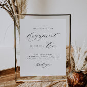 Gelieve te verlaten uw Vingerafdruk de Boom van de Poster