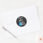 Gelieve te verspillen geen Water retro ontwerp Ronde Sticker (Envelop)