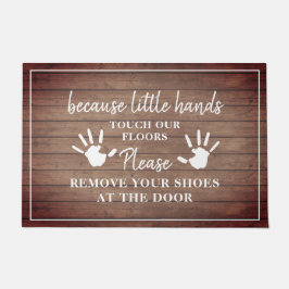 Gelieve te verwijderen de schoenen van kleine hand deurmat