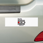 Gelieve te wachten op het opladen van kanoebelvaar bumpersticker (Op auto)