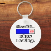 Gelieve te wachten.. Redacteur het laden Sleutelhanger (Voorkant)