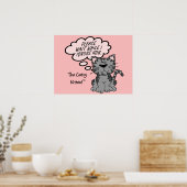 Gelieve te wachten terwijl ik u negeer poster (Keuken)