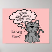 Gelieve te wachten terwijl ik u negeer poster (Voorkant)