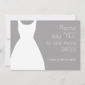 Gelieve te zeggen ja nog een dresse bruidsvoorstel kaart (Voorkant)