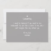 Gelieve te zeggen ja nog een dresse bruidsvoorstel kaart (Achterkant)