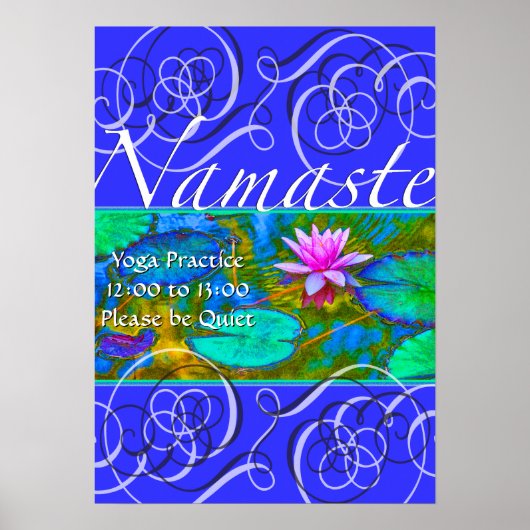 Gelieve te zijn stille Yoga Praktijk in de Studio  Poster (Voorkant)