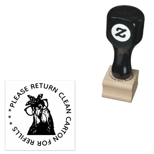 Gelieve terug te keren karton eistempel met recycl rubberstempel (Gestempeld)