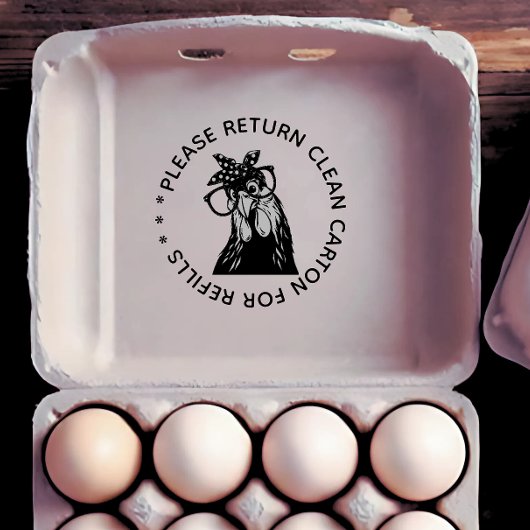 Gelieve terug te keren karton eistempel met recycl rubberstempel