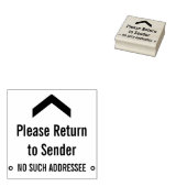 "Gelieve terug te keren naar afzender", "GEEN DERG Rubberstempel (Gestempeld)