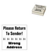 "Gelieve terug te keren naar afzender!", "Verkeerd Rubberstempel (Gestempeld)