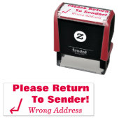 "Gelieve terug te keren naar afzender!", "Verkeerd Zelfinktende Stempel (In situ)