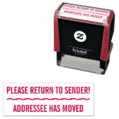 "GELIEVE TERUG TE KEREN NAAR DE AFZENDER!", "GEADR  ZELFINKTENDE STEMPEL (In situ)