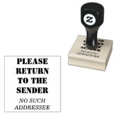 "Gelieve terug te keren naar de afzender", "GEEN D Rubberstempel (Gestempeld)