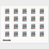Gelieve Terug Te Spoelen - Ik Gebruik Nog Cassette Vierkante Sticker (Vel)