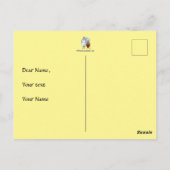 Gelieve Thanksgiving dag gele post Kaart (Achterkant)