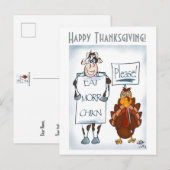 Gelieve Thanksgiving Uitnodiging Briefkaart (Voorkant / Achterkant)
