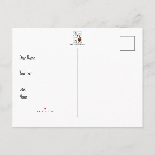 Gelieve Thanksgiving Uitnodiging Briefkaart (Achterkant)